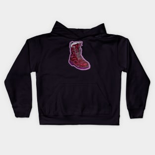 Red Pop Boot by Jason Hancock Kids Hoodie